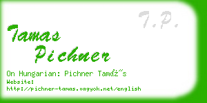 tamas pichner business card